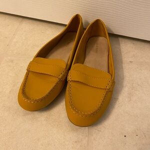 Old Navy Yellow Leather Loafers